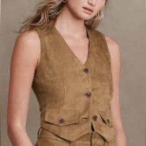 Banana Republic Factory Vegan Suede Vest 16